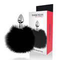 Darkness Furry Tail Butt Plug Preto