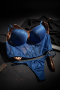 Conjunto de Lingerie Azul Elegante