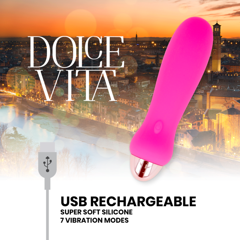 Dolce Vita - Vibrador Silicone Rosa