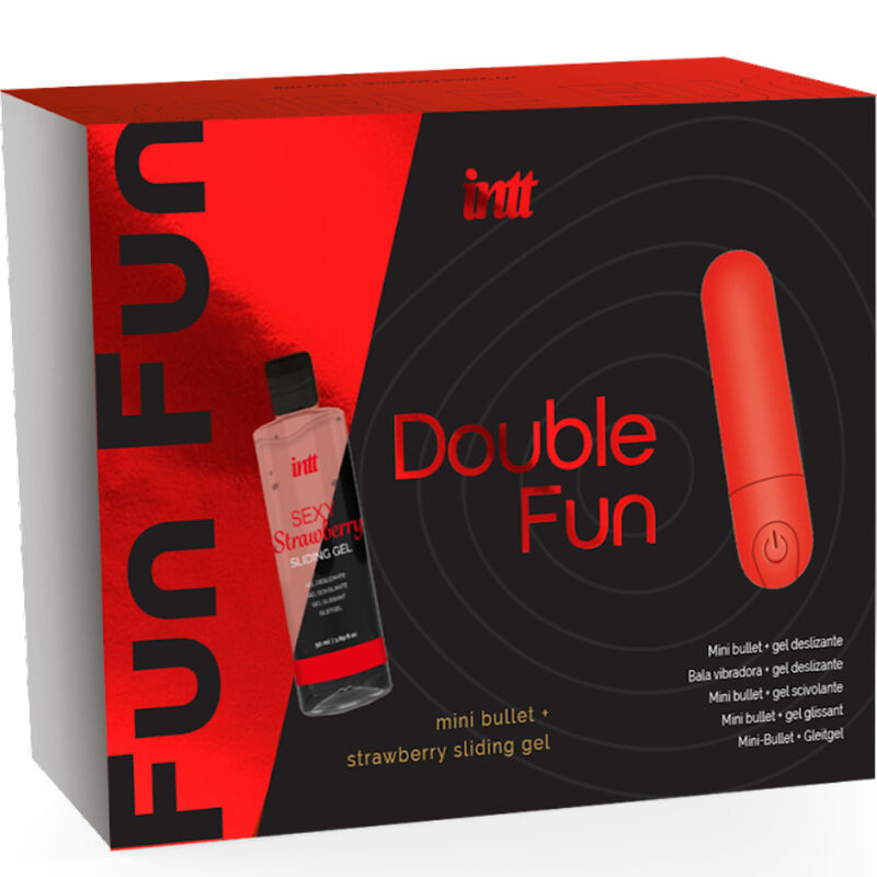 INTT - Double Fun Kit (Mini Bullet + Gel Morango)