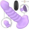INTENSE - VIBRADOR BRENDA TAMANHO M DESIGN ESPIRAL 10 VIBRAÃÃES ROXO CONTROLE REMOTO