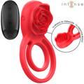 INTENSE - ESTIMULADOR GAIL ROSE 10 VIBRAÃÃES VERMELHO CONTROLE REMOTO