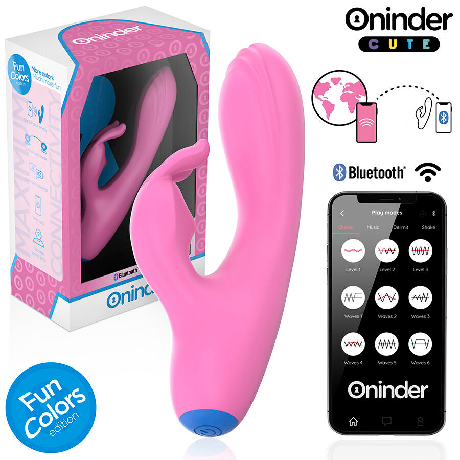 ONINDER CUTE - VIBRADOR LOVE BUNNY PARA PONTO G E CLITÃRIS - APLICATIVO MUNDIAL GRATUITO