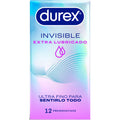 DUREX - PRESERVATIVOS INVISÃVEIS EXTRA LUBRIFICADOS 12 UNIDADES