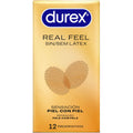 DUREX - CAMISINHAS REAL FEEL SEM LÃTEX 12 UNIDADES