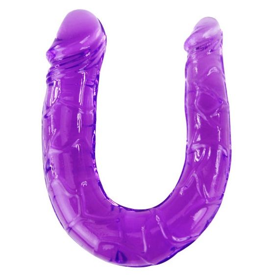 BAILE - DILDO DUPLO EM GELÃIA FLEXÃVEL LILS