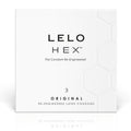 LELO - CAIXA DE PRESERVATIVO HEX 3 UNIDADES